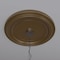 Ekena Millwork Traditional PVC Medallion (Canopies up to 13 1/2"), 22"OD x 3 1/2"ID x 1 1/2"P, Metallic Gold Rush CMP22TRCGH - alternate 7